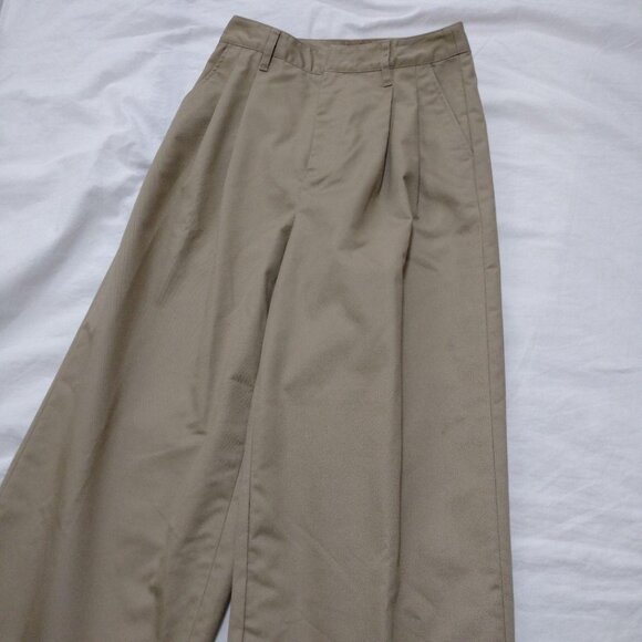 Solet Two-pleat Wide-leg Straight-leg Chino Pants - Picture 2 of 6